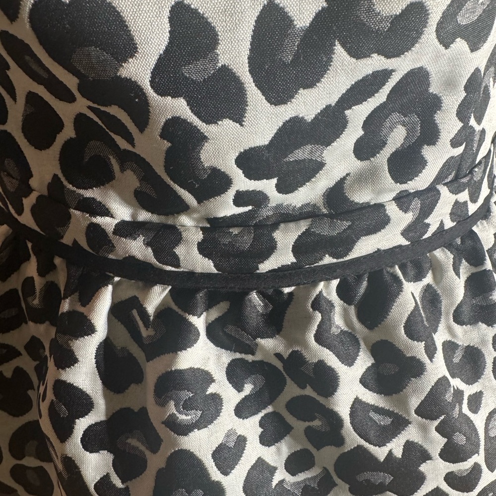Bar III Black and White Leopard Print Mini Dress - Picture 4 of 8